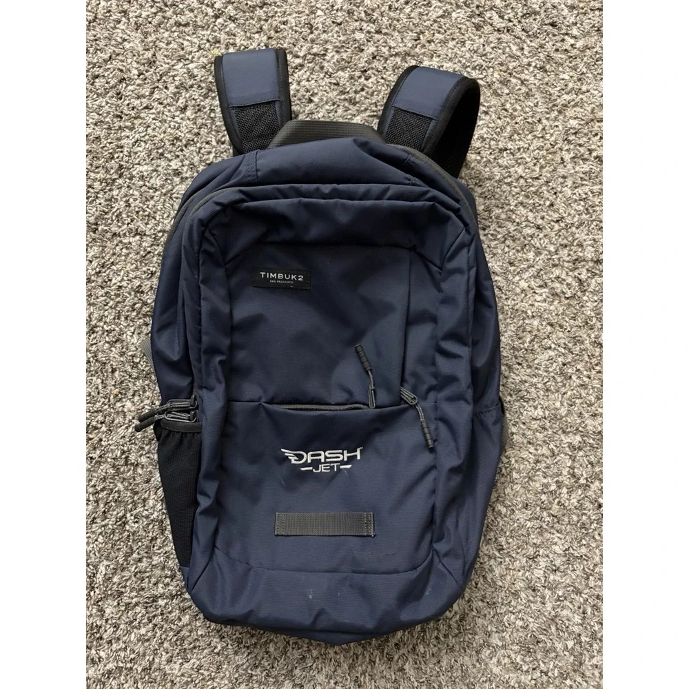 TimBuk2 Parkside Eco Nautical Blue Laptop Backpack w/Company Logo Dash‎ Jet